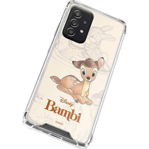 Disney Bambi Sketched Portrait Galaxy A72 5G Clear Case